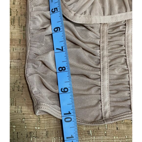 Corset Nude Crop Top Size Small Story On - Picture 6 of 7